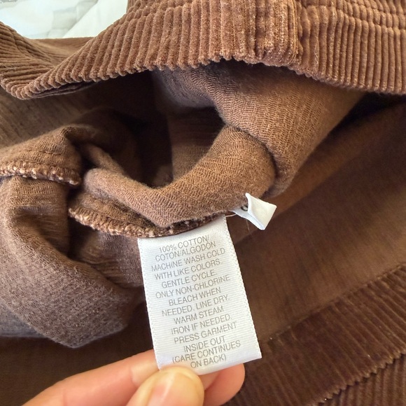 Susan Bristol Corduroy Jumper Maxi Dress Chocolate Brown Size S 100% Cotton - Picture 12 of 13